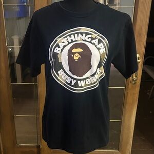 Bape Black T-Shirt with Iconic Ape Logo